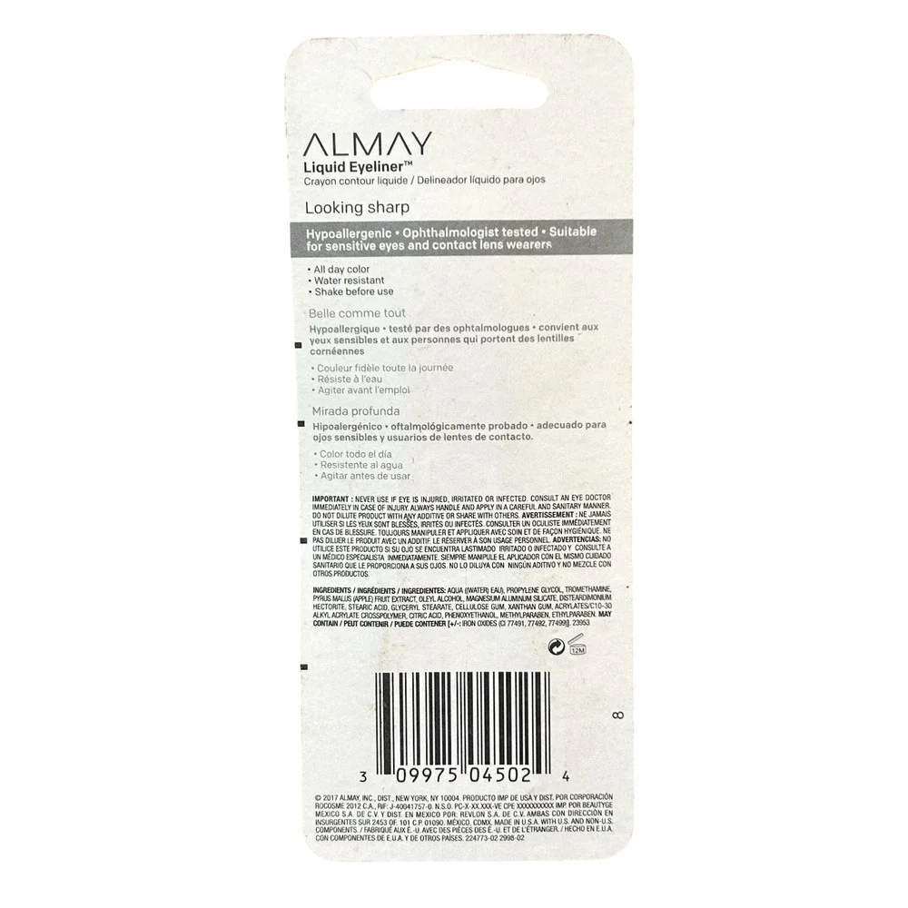 Almay Lot of 3 Liquid Eyeliner Pen Water Resistant & Long Wearing 222 Brown New